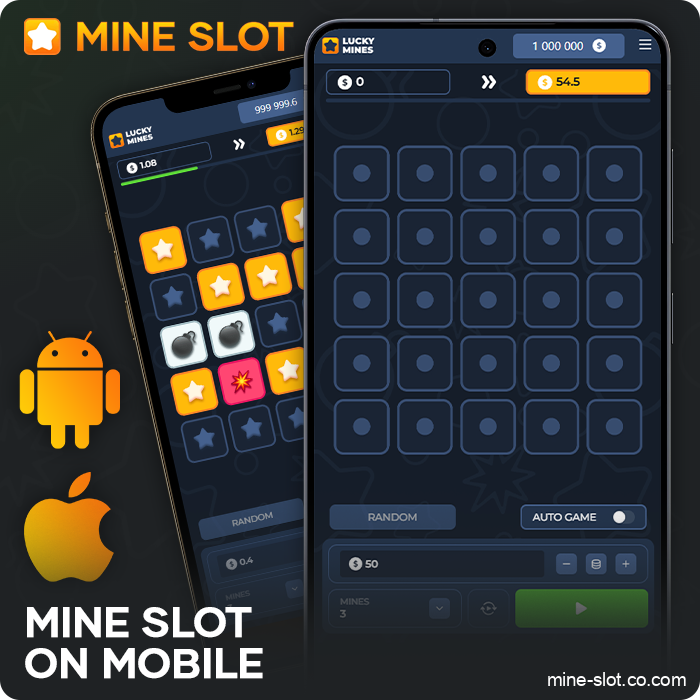 Play Mine Slot online on phone - on Android and iOS